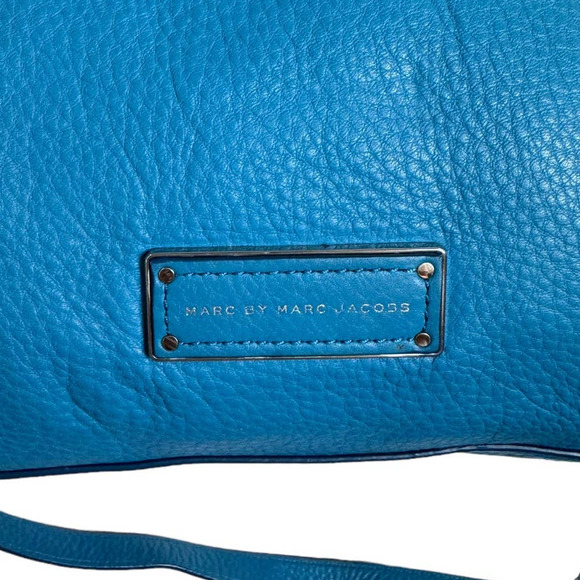 Marc by Marc Jacobs Aquamarine Bentley Winged Shoulder Bag Pebbled Leather - Picture 4 of 12